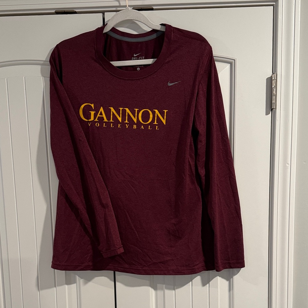 Gannon university volleyball Nike Women's Burgundy Long sleeve dri fit